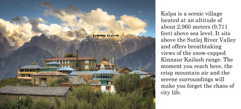 Kalpa: A Hidden Gem in the Himalayas